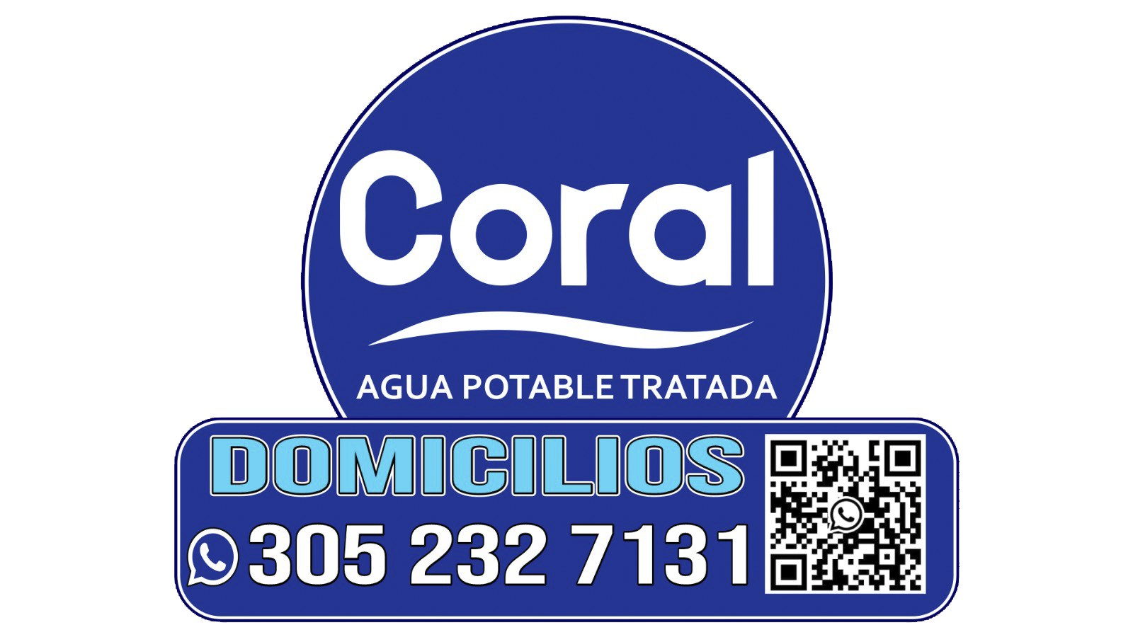 Coral, agua potable tratada